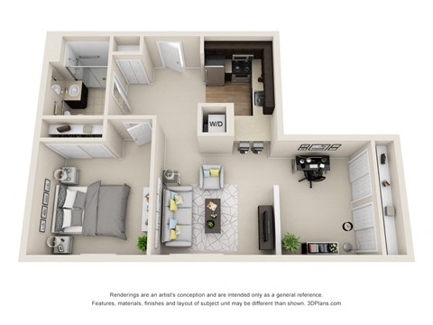 1-Bedroom w/ Den